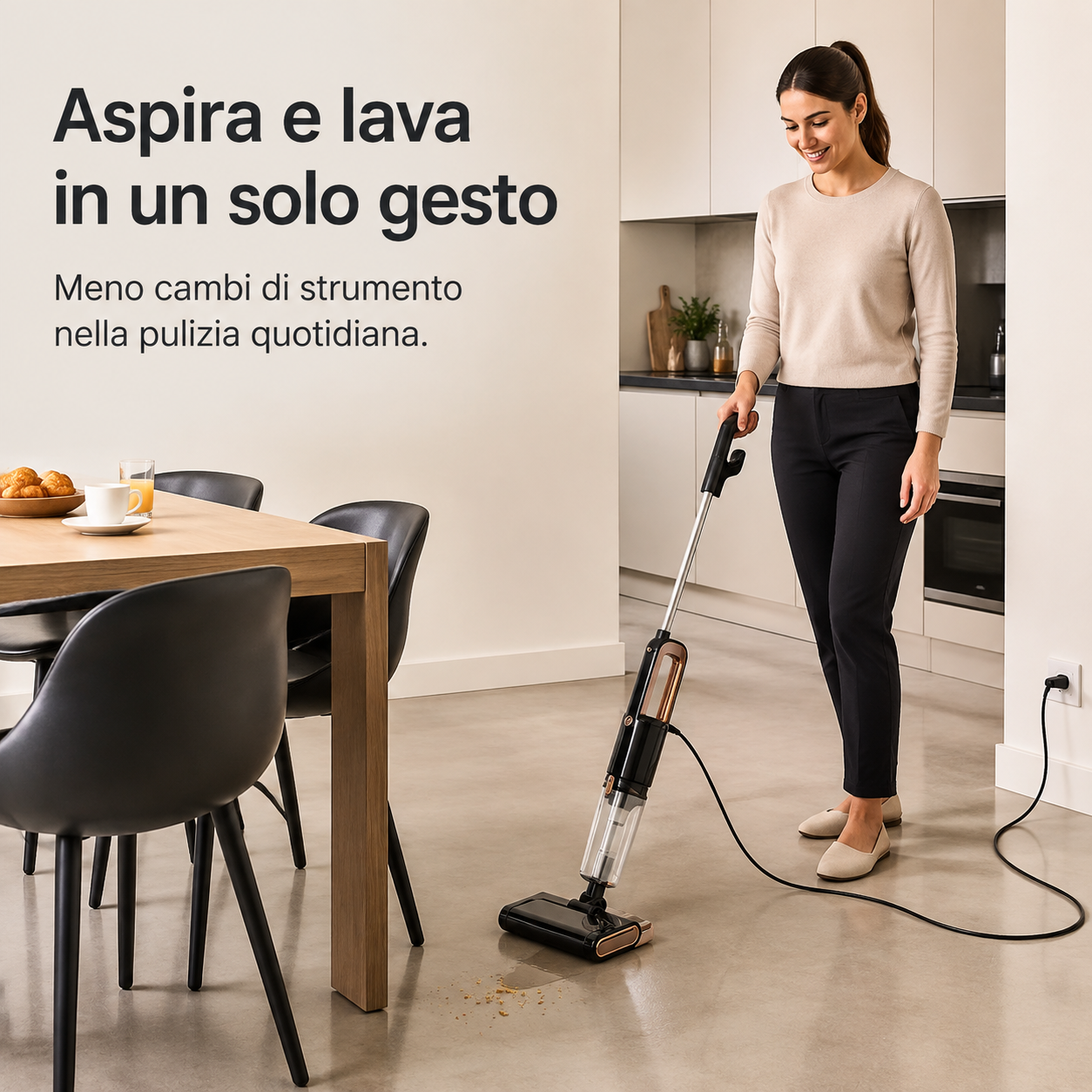 LavaPronto™ DuoClean - Aspirapolvere e lavapavimenti 2-in-1 per semplificare la pulizia quotidiana dei pavimenti