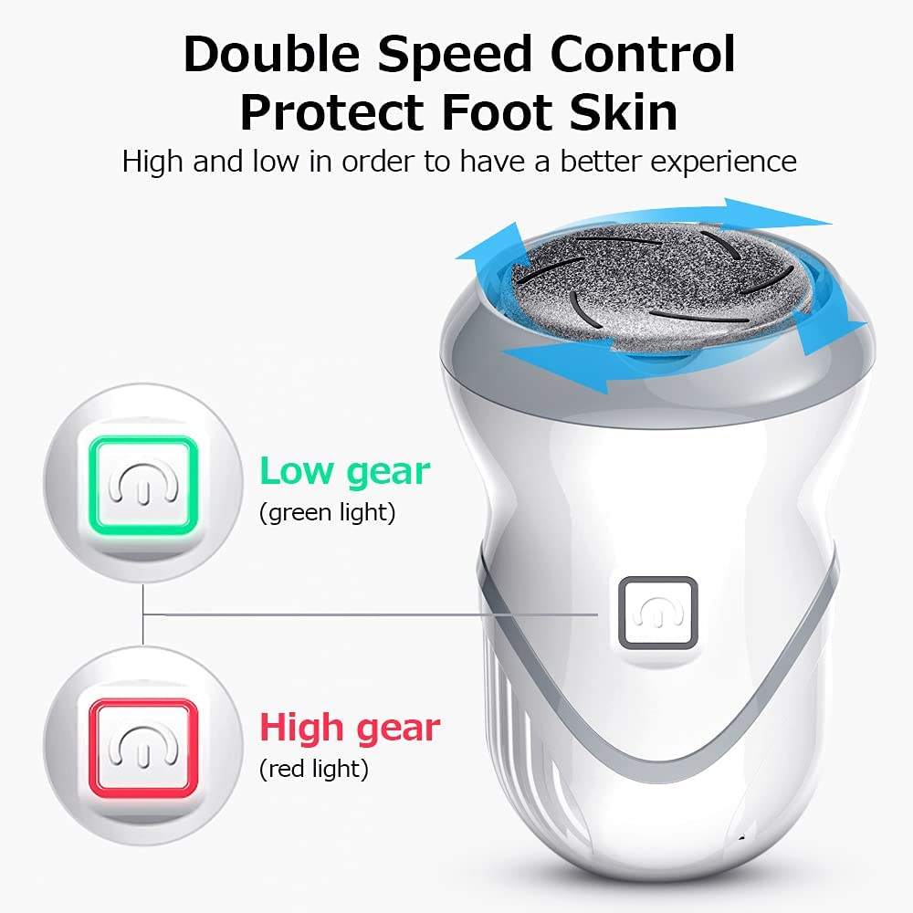 Rechargeable Foot Files Clean Tools for Hard Cracked Skin Electric Foot Grinder Vacuum Callus Remover Foot Pedicure Tools