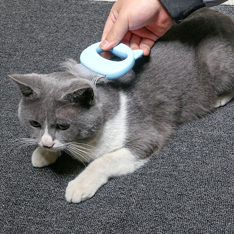 Elastic Soft Needle Comb Pet Hair Removal Massaging Shell Comb Cat Massage Brush Kitten Grooming Shedding Tools Bathing Supplies