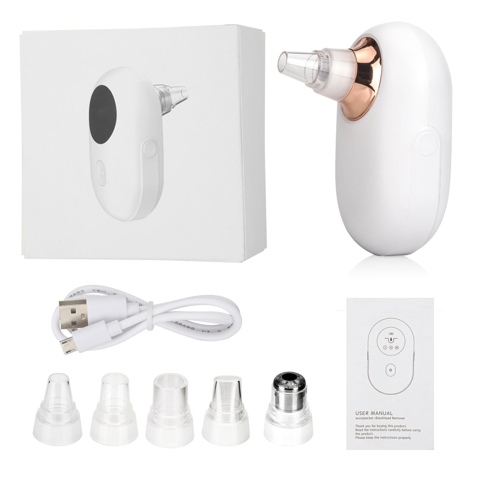 Blackhead Remover Vacuum Pore Cleaner Suction Cleaning Face Care Black Head Cleaner Acne Extractor Diamond Microdermabrasion