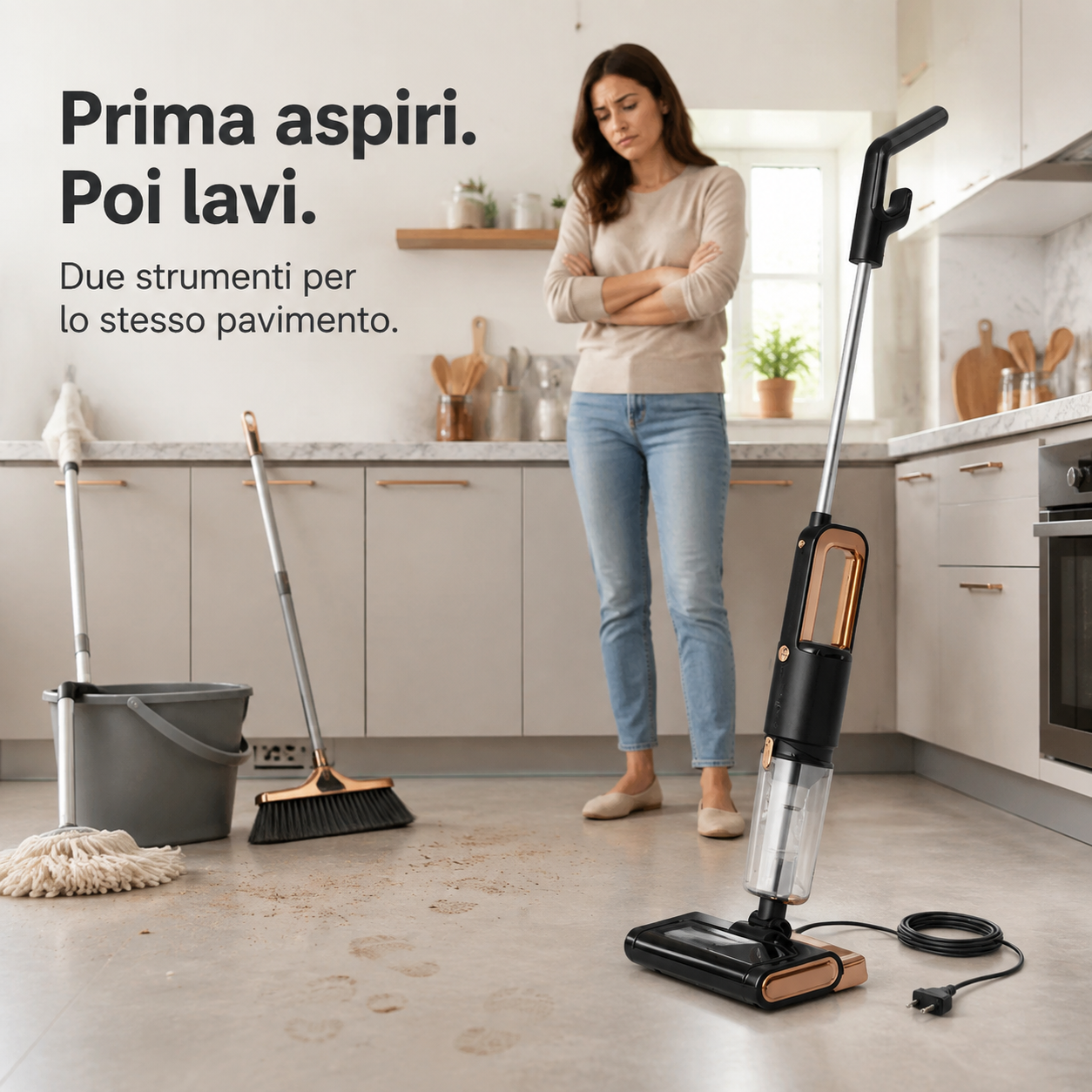LavaPronto™ DuoClean - Aspirapolvere e lavapavimenti 2-in-1 per semplificare la pulizia quotidiana dei pavimenti