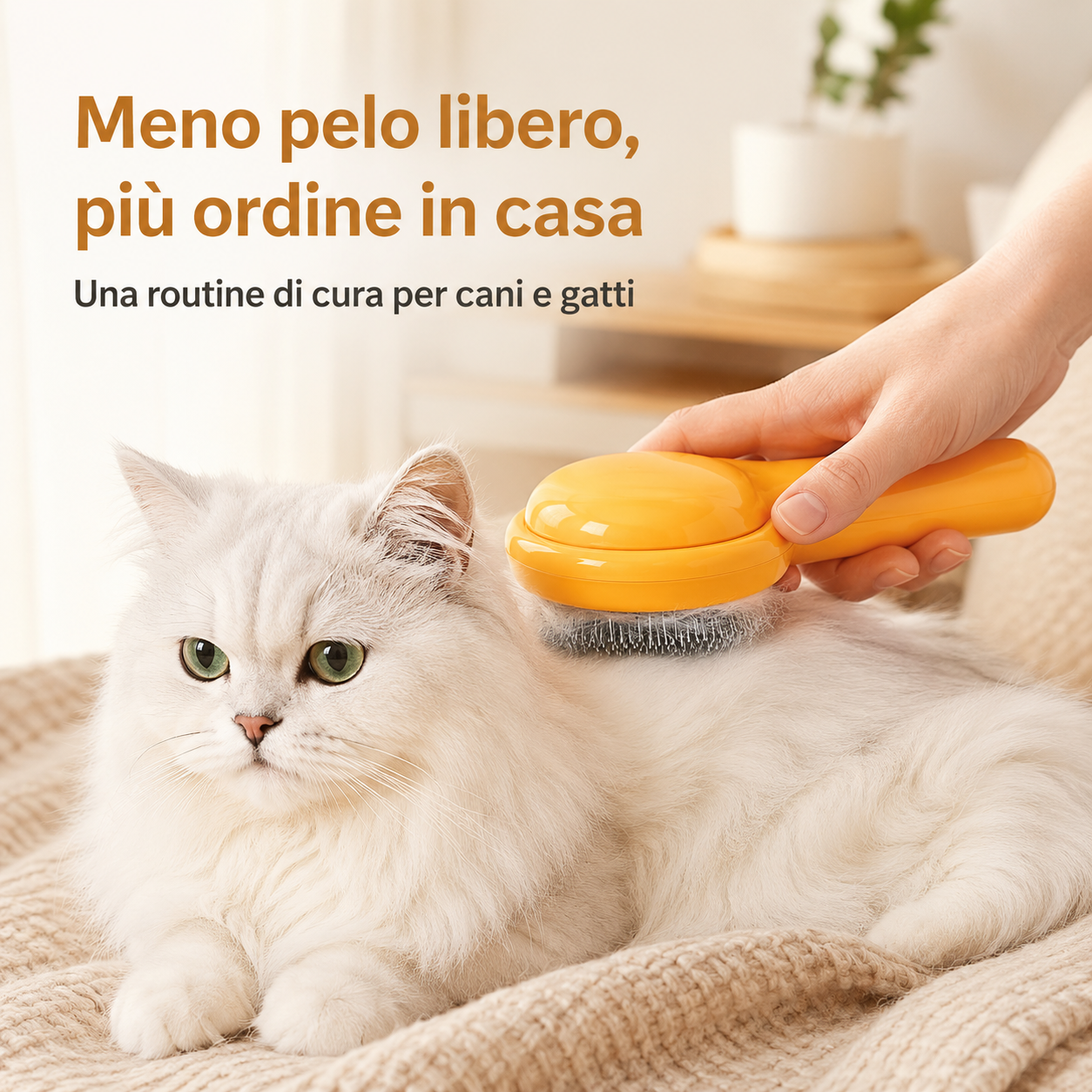 Spazzola per la toelettatura di cani e gatti