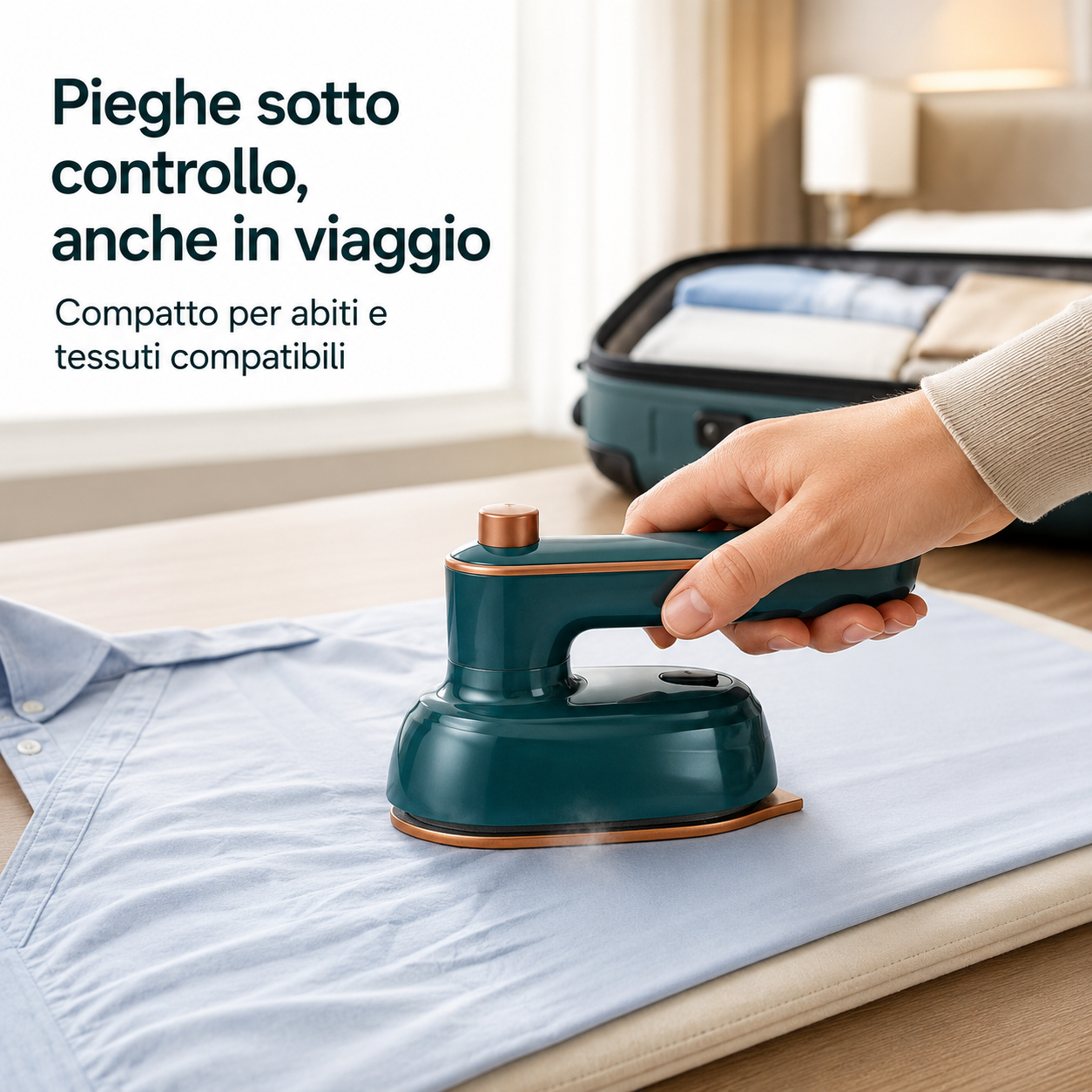 Mini ferro da stiro a vapore portatile